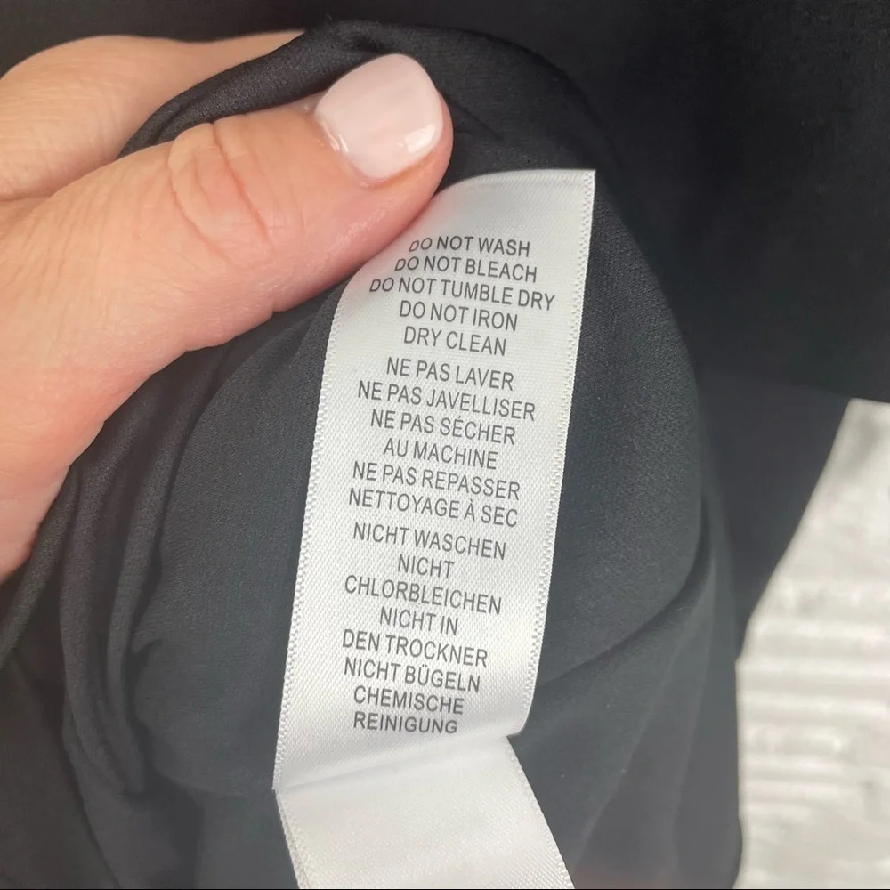 Adrianna Papell Embellished Pop Over Sheath Dress Black Special Occasion Size 10 - Picture 16 of 16